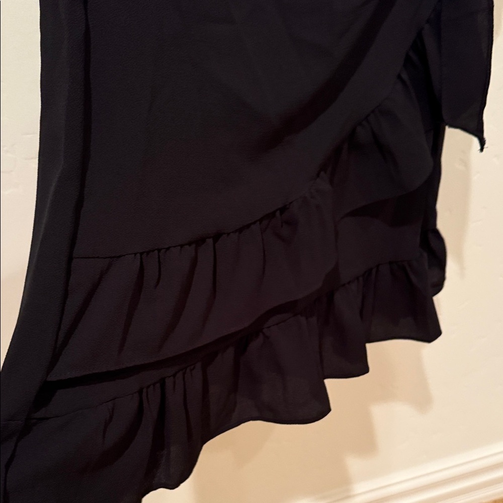 Amazon Black Ruffle Mini Dress - Picture 5 of 9